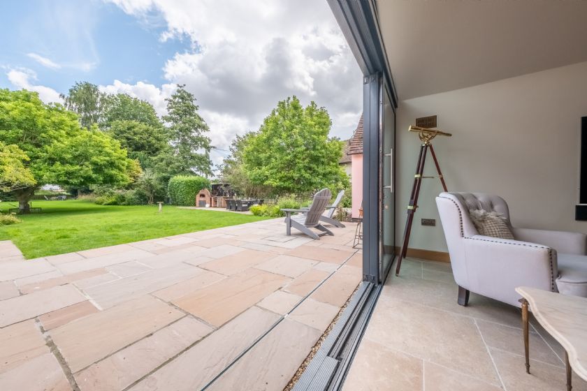 Bifold Doors Opening to Garden Patio